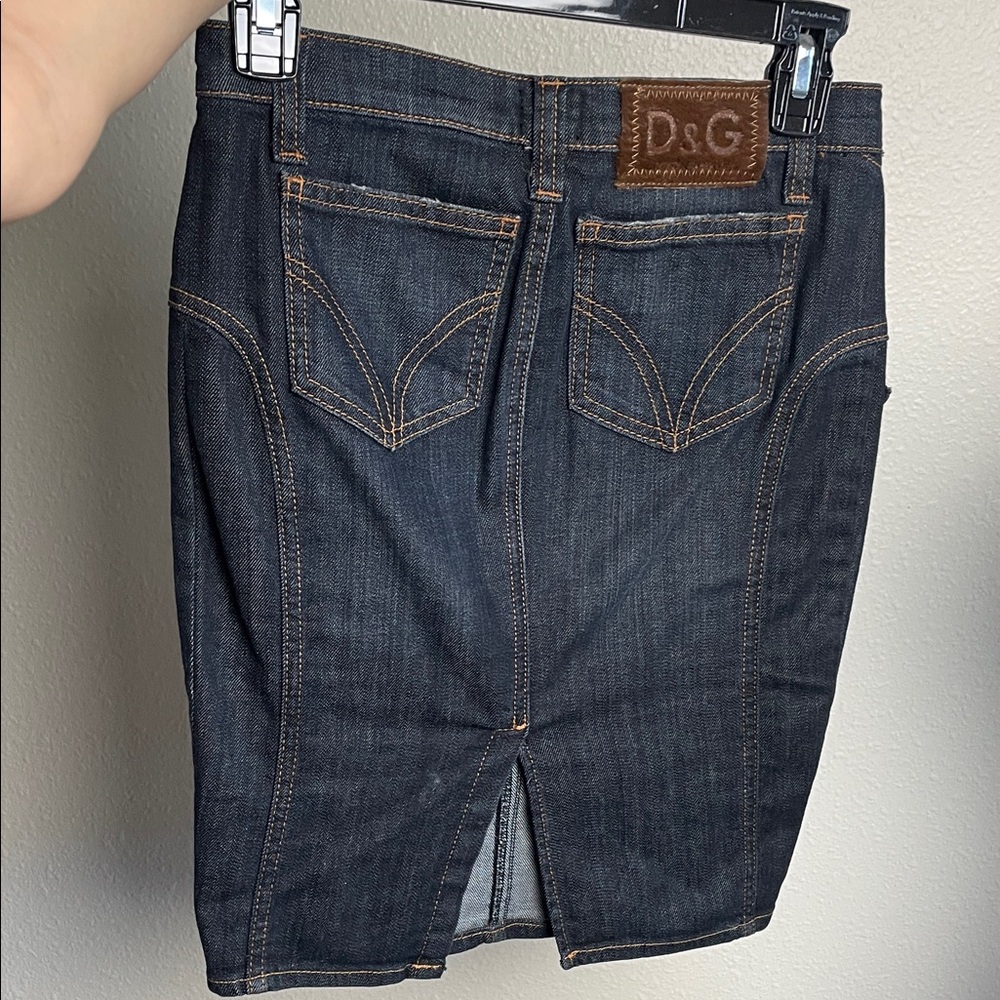 Dolce & Gabbana Indigo Denim Skirt D& G - Picture 12 of 17